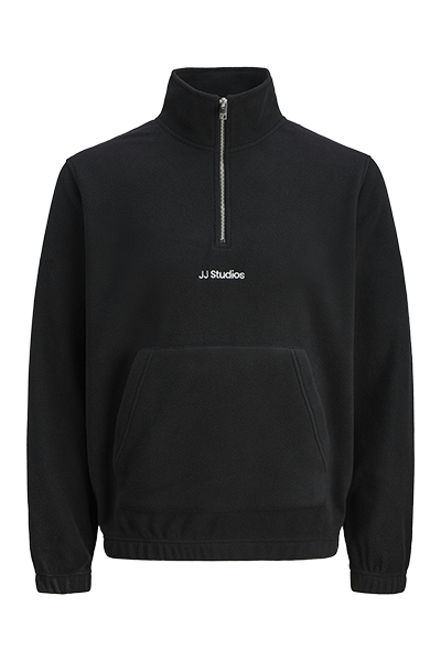 Jack & Jones Soho Fleece Half Zip Black