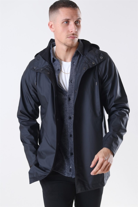 Rains Short Regnjakke Black