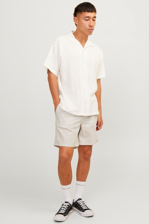 Jack & Jones Jaiden Summer Linen Shorts Crockery Melange