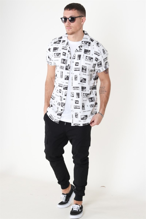 Only & Sons Oliver SS Printed Skjorte White