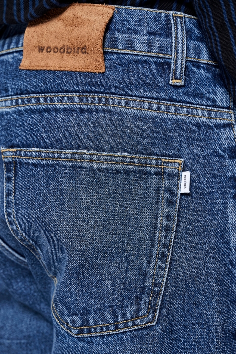 Woodbird Doc Blooke Jeans Blue Stone