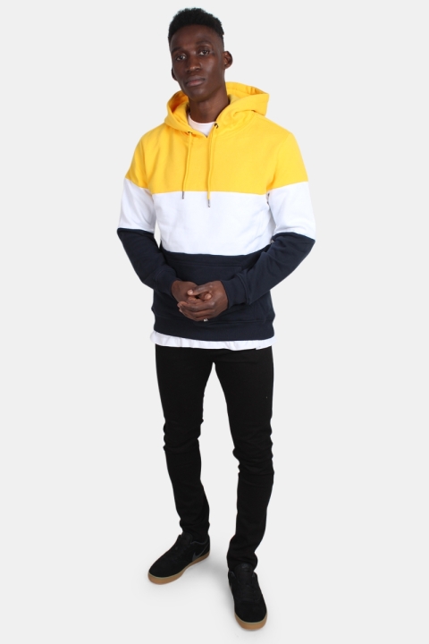 Klokkeban Classics TB1870 3-Tone Hoodie Chrome Yellow/White/Navy