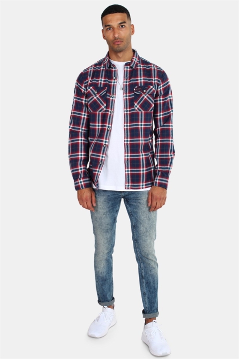 Superdry Lumberjack Lite Skjorte BKlokkegundy Horizon Check