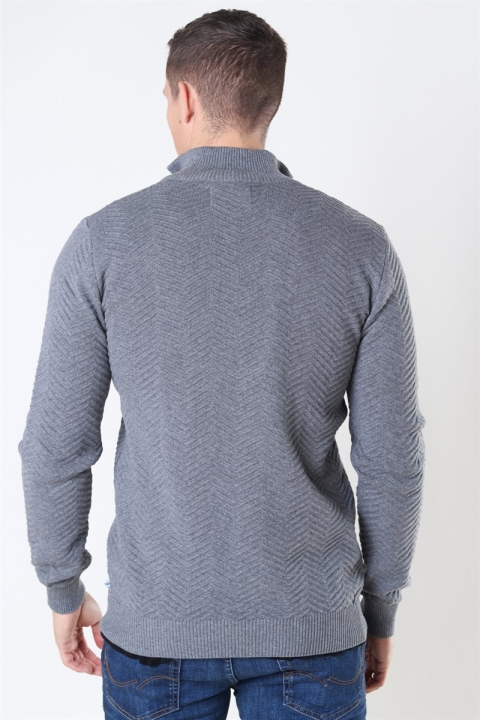 Kronstadt Carlo Half Zip Strikke Anthracite