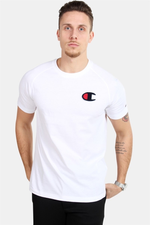 Champion Logo Crew Neck T-skjorte White