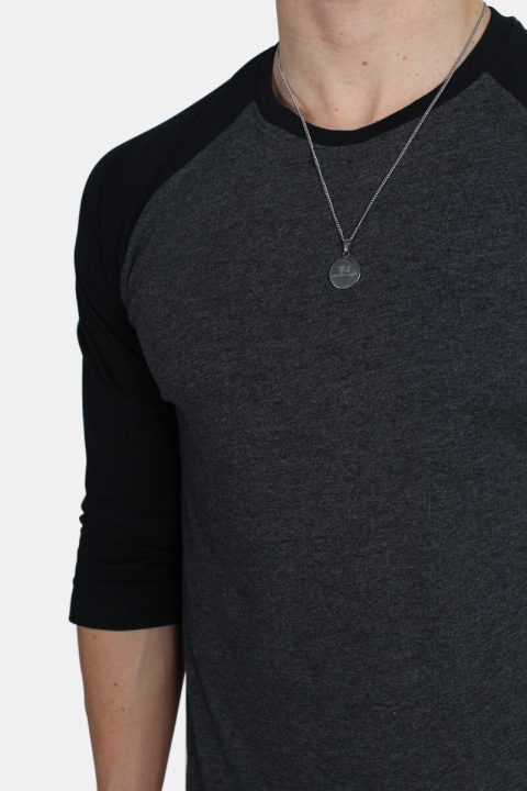 Urban Classics Raglan 3/4 sleeve Charcoal/Black