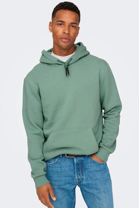ONLY & SONS CERES HOODIE SWEAT Chinois Green