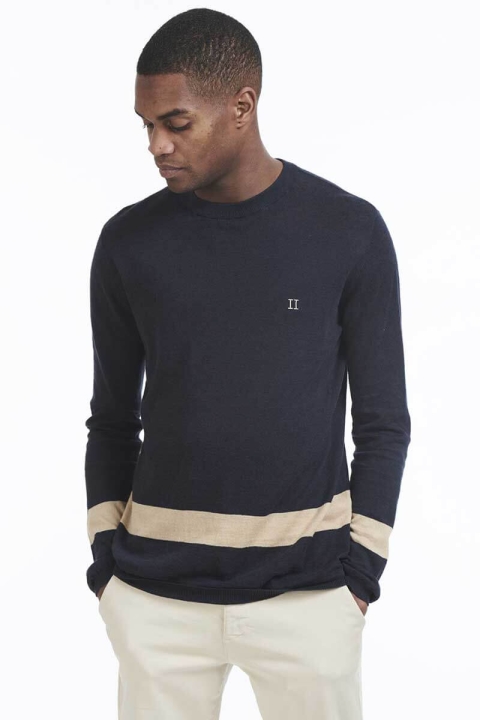 Les Deux Sermine Strikke Navy Beige