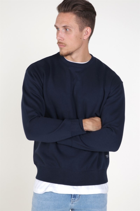 Jack & Jones Soft Genser Crew Neck Navy Blazer