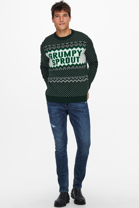 ONLY & SONS ONSX-MAS GRUMPY BEER KNIT Pine Grove