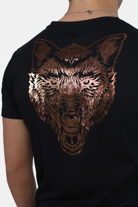 Just Junkies Wolf New Tee T-skjorte Black