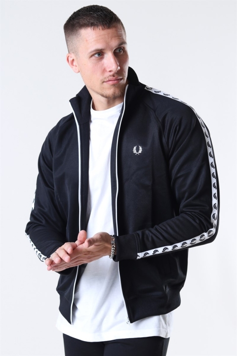 Fred Perry Taped Track Jakke Black