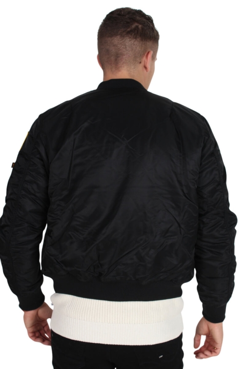 Alpha Industries MA-1 VF NASA Bomber Jakke Black