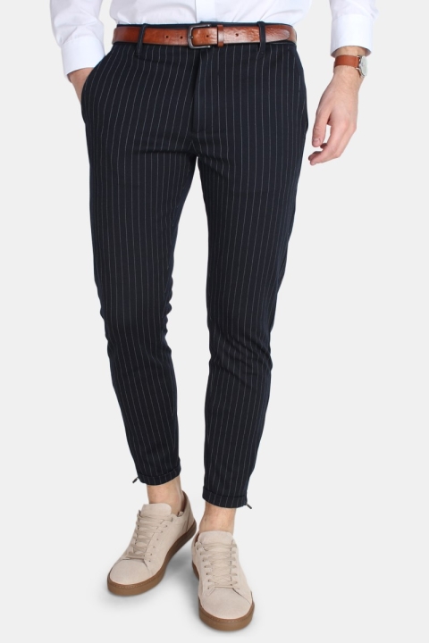 Gabba Pisa Chino Pinstripe Bukser Navy Stripe