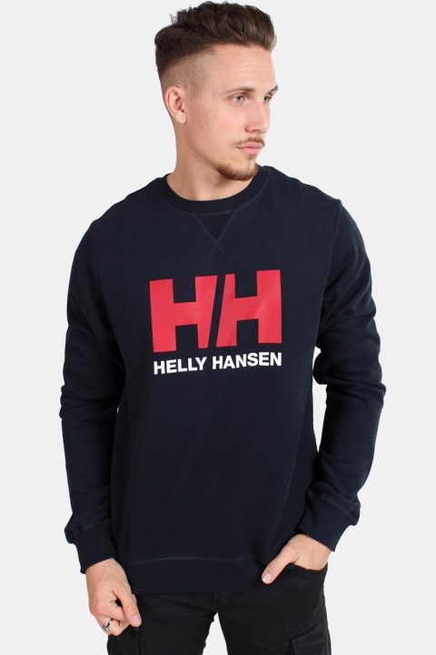 Helly Hansen Logo Crewneck Genser Navy