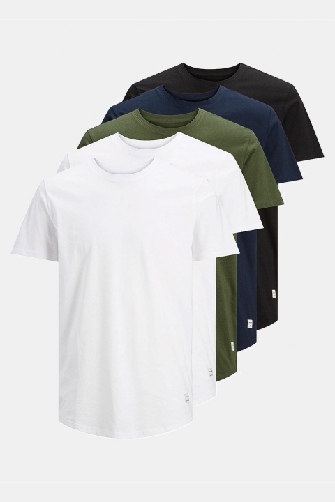 Jack & Jones Enoa 5-Pack T-shirt White/2White