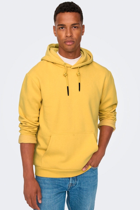 ONLY & SONS CERES HOODIE SWEAT Ochre