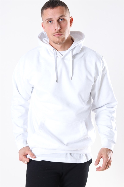 Basic Brand Hooded Genser White