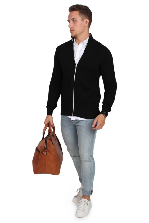 Kronstadt Carlo Zip Strikke Black