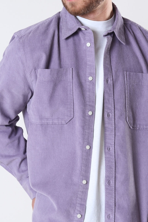 ONLY & SONS ONSALP RLX 2PKT WASHD CORD LS SHIRT NOOS Purple Ash