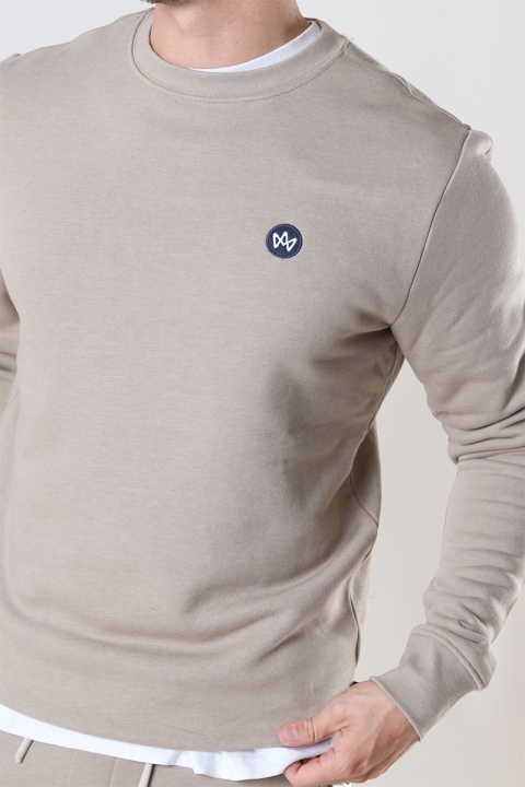 Kronstadt Lars Organic/Recycled crew sweat Sand