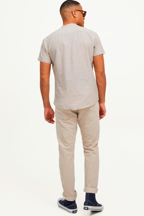 Jack & Jones JPRBLASUMMER BAND SHIRT S/S SN Crockery