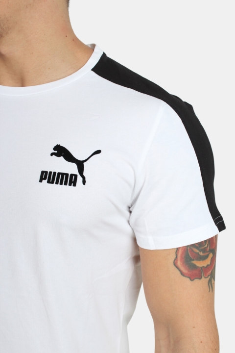 Puma Archive T7 Stripe T-skjorte Puma White