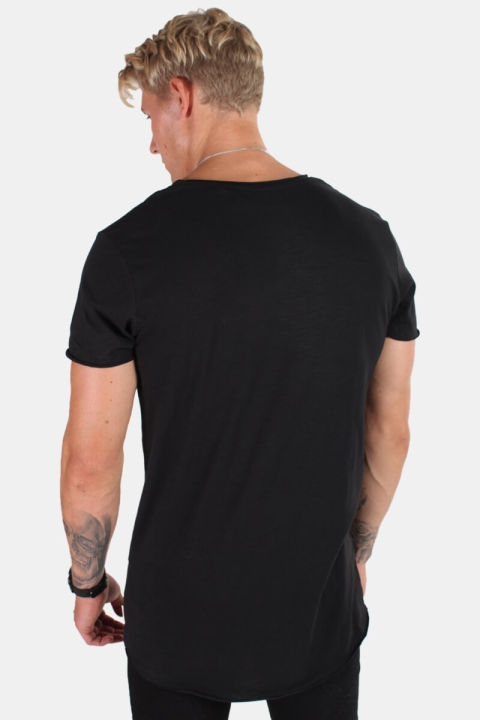 Jack & Jones T-skjorte Neck Noos Black Detail Reg Fit