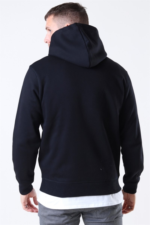 Fred Perry Graphic Hooded Sweat Black