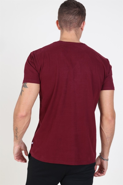 Kronstadt Basic T-skjorte Bordeaux