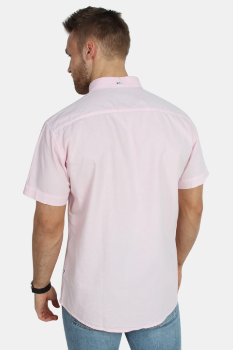 Kronstadt Johan Oxford Dyed S/S Skjorte Pink 
