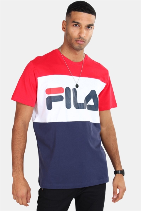 Fila Men Day T-skjorte Black Iris/Bright White/True Red