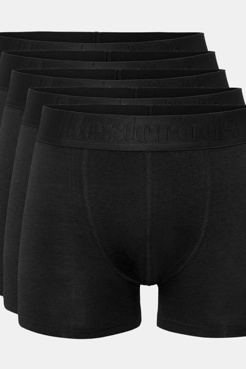 Resteröds Bambu 5-Pack Gunnar Boxershorts Black