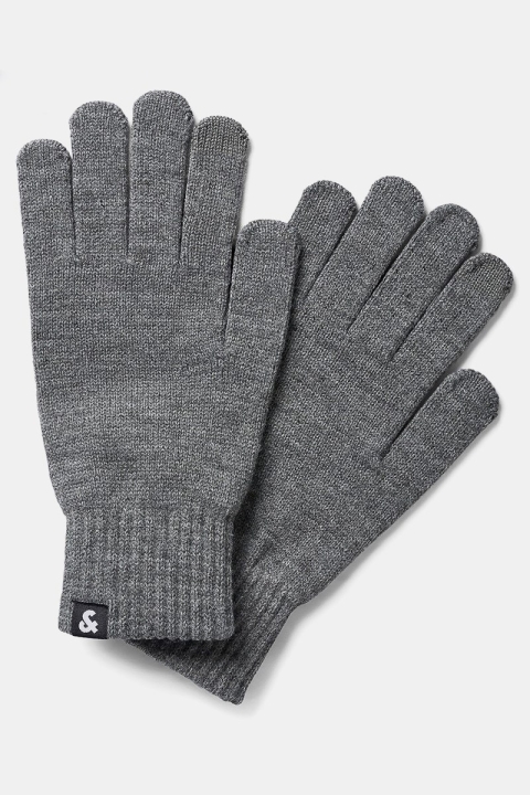 Jack & Jones Barry Strikkehandsker Grey Melange