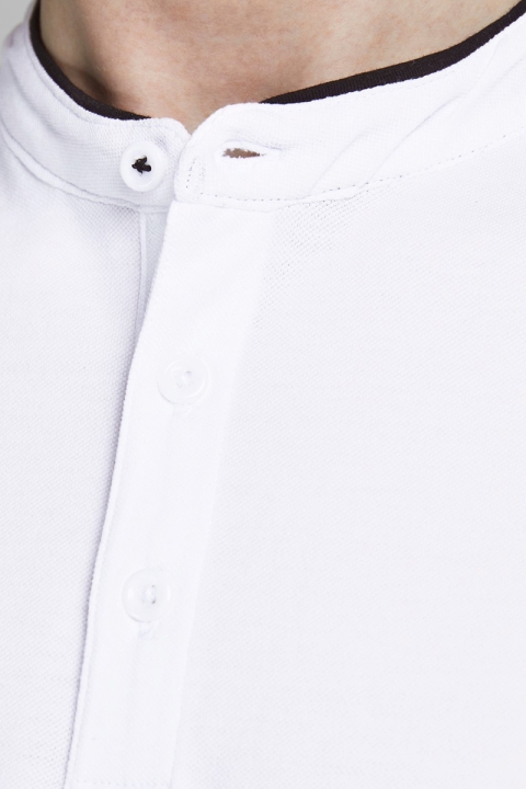 Jack & Jones JPRBLASTRETCH SS MAO POLO STS White REG FIT