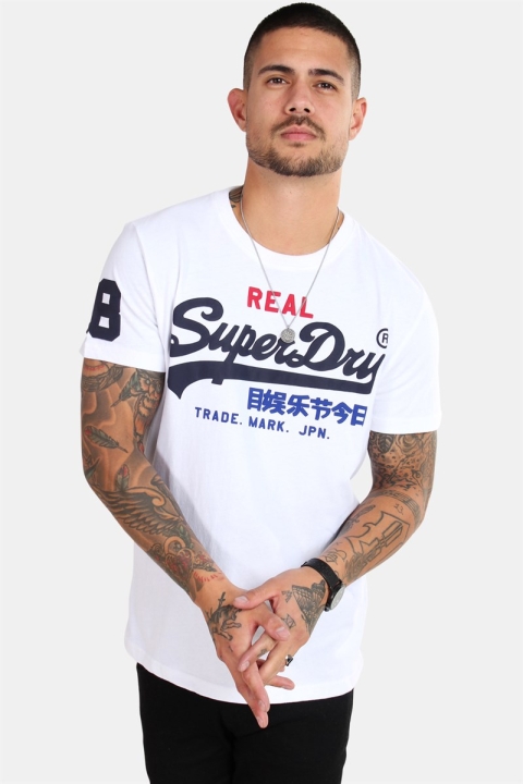 Superdry Vintage Logo Tri T-skjorte Optic