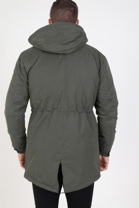 Only & Sons Klaus Parka Jakke Forest Night