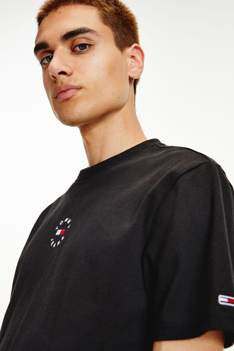 Tommy Hilfiger TJM TINY TOMMY  CIRCULAR TEE Black