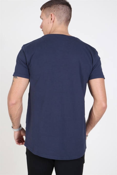 Clean Cut Axel Logo T-skjorte Navy