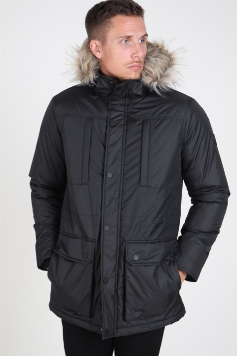 Solid Decker Parka Jakke Black