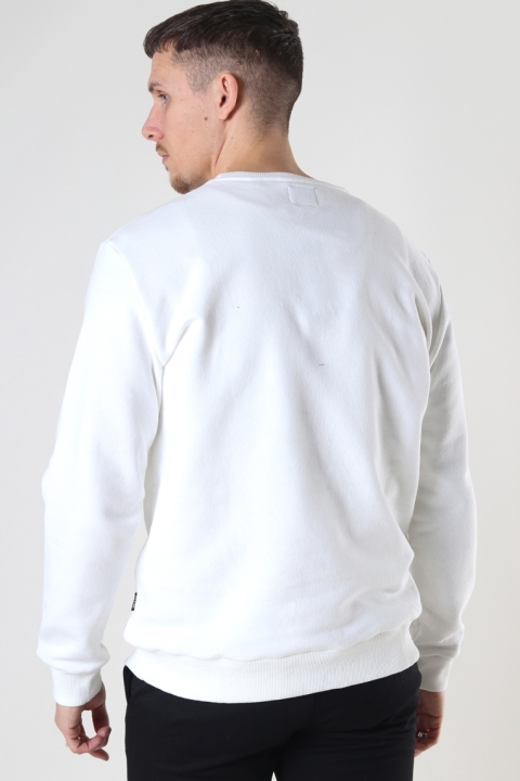 Only & Sons Onsceres Life Crew Neck White