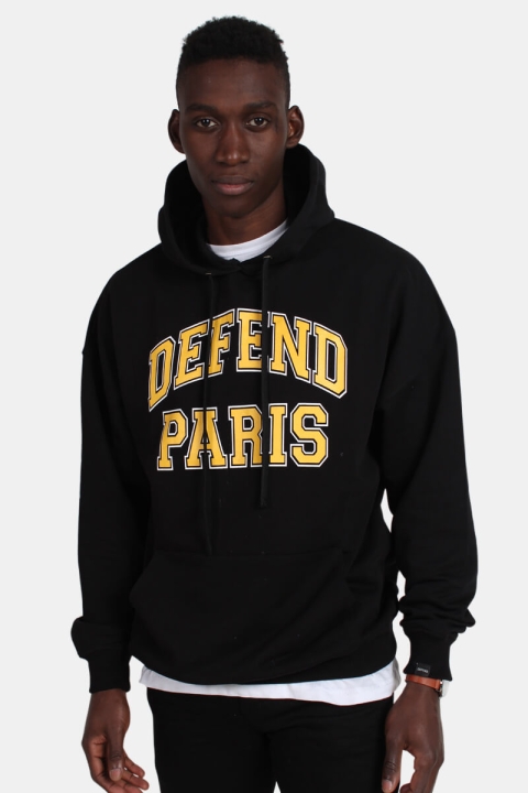 Defend Paris 92 Hoodies Genser Capuche Black