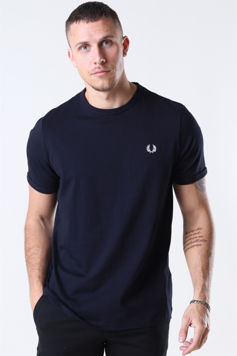 Fred Perry Ringer T-shirt Navy