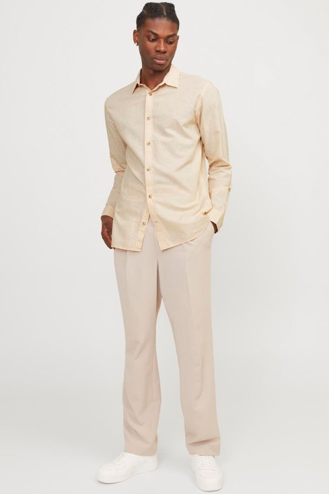 Jack & Jones Summer Linen Shirt LS Apricot Ice