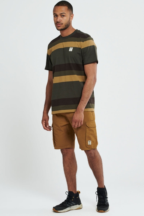 Fat Moose Tap Cargo Shorts Dark Khaki