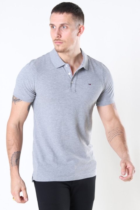 Tommy Jeans Original Fine Pique Polo SS Lt Grey HTR