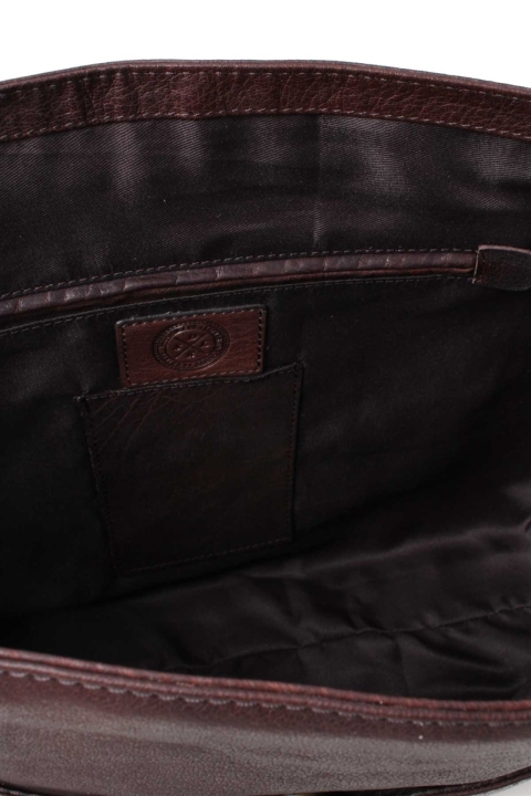 Saddler FinsbKlokkey Taske Dark Borwn 