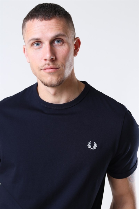 Fred Perry Ringer T-shirt Navy