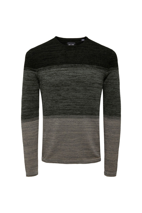 ONLY & SONS Panter Structure Crew Neck Knit Rosin