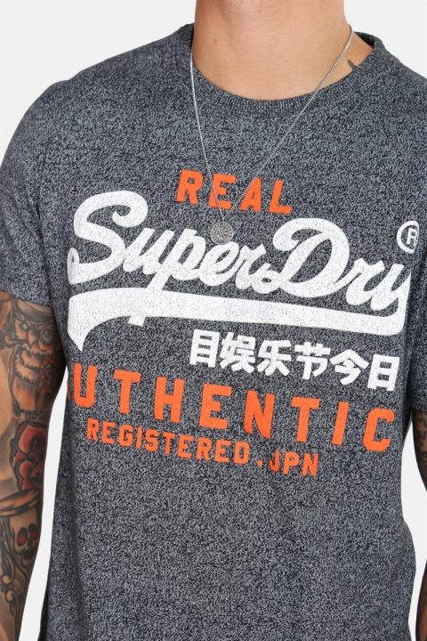 Superdry Vintage Authentic Duo T-skjorte Black Grit